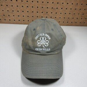 American Needle mens gray distressed dyed 2017 US Open strapback golf hat OS